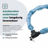 Voltano ART4 Kettingslot Solid - Ice Blauw - 110 CM - Vaste Slotkop