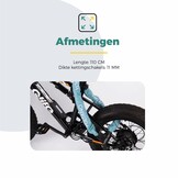 Voltano ART4 Kettingslot Solid - Ice Blauw - 110 CM - Vaste Slotkop