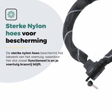 Voltano ART4 Kettingslot Solid - Zwart - 110 CM - Vaste Slotkop