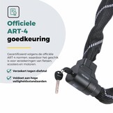 Voltano ART4 Kettingslot Solid - Zwart - 110 CM - Vaste Slotkop