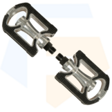 Falkx Aluminium Fietspedalen - Anti Slip - Zwart / Zilver - 9/16''