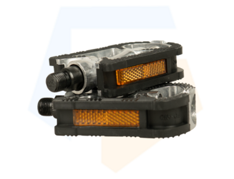 Falkx Aluminium Fietspedalen - Anti Slip - Zwart / Zilver - 9/16''