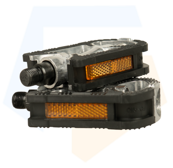 Falkx Aluminium Fietspedalen - Anti Slip - Zwart / Zilver - 9/16''