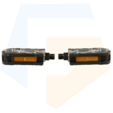 Falkx Aluminium Fietspedalen - Anti Slip - Zwart / Zilver - 9/16''