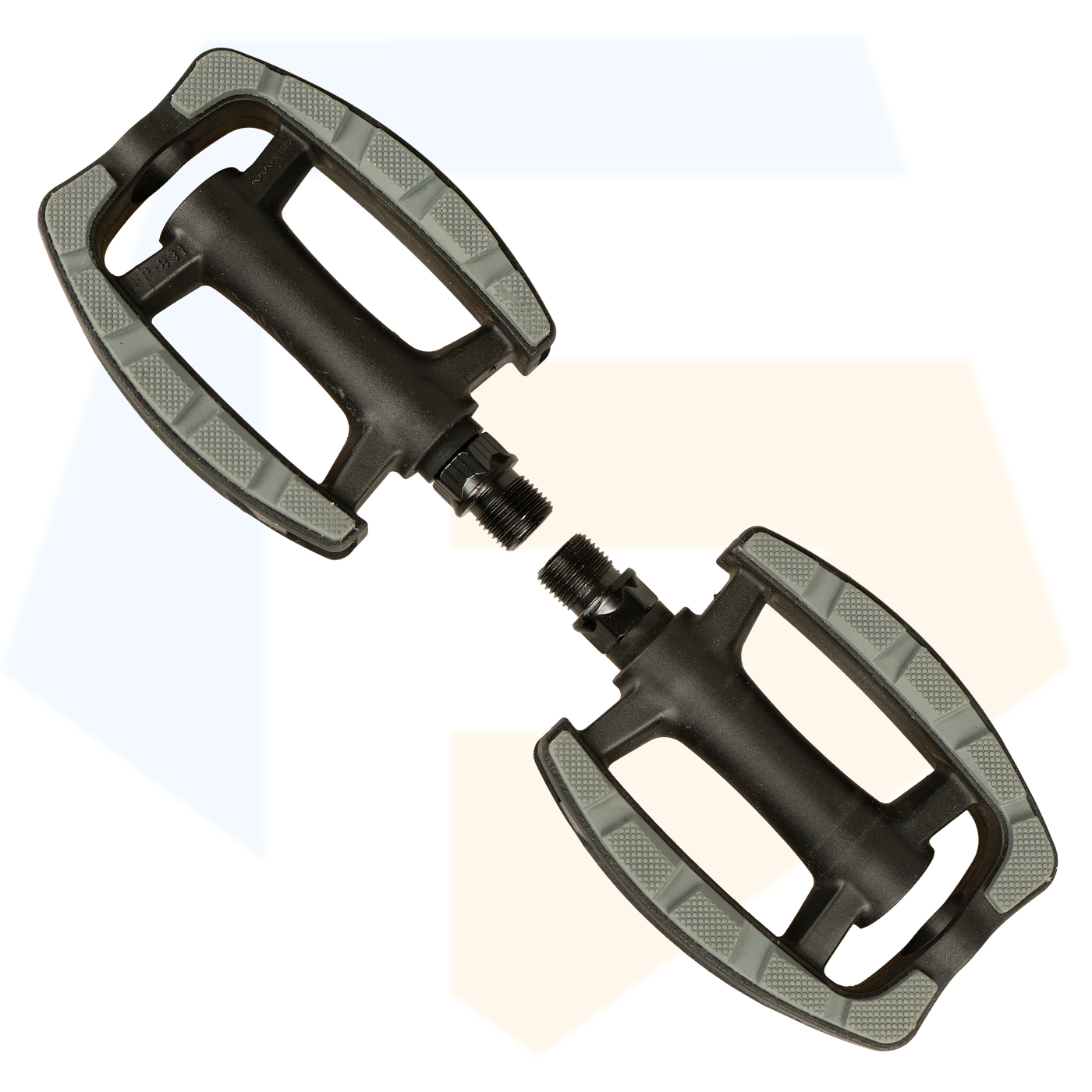 Falkx Lux Fietspedalen - Anti Slip - Zwart / Grijs