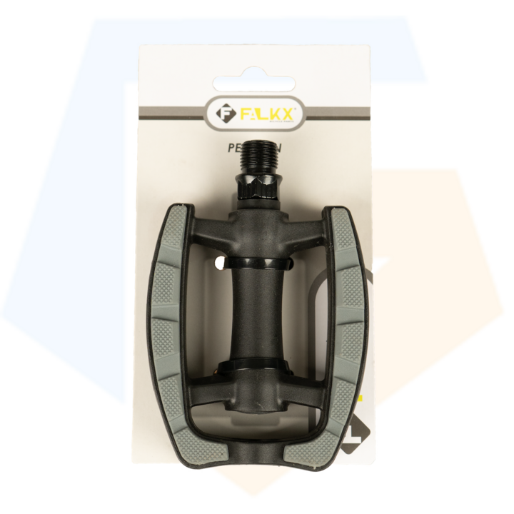 Falkx Lux Fietspedalen - Anti Slip - Zwart / Grijs