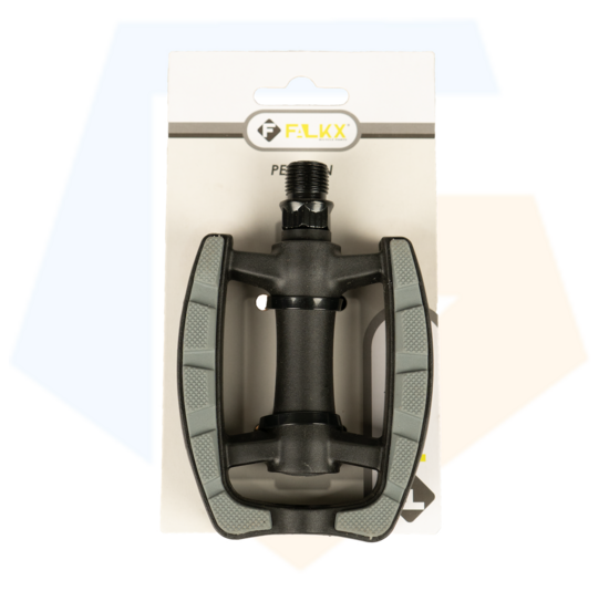 Falkx Lux Fietspedalen - Anti Slip - Zwart / Grijs