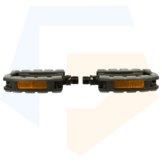 Falkx Lux Fietspedalen - Anti Slip - Zwart / Grijs