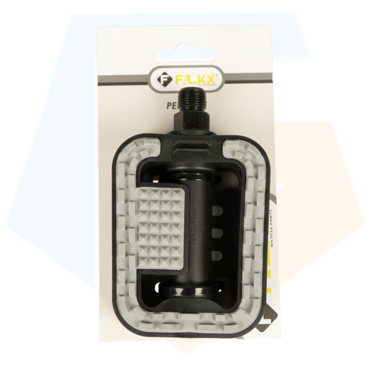 Falkx City Fietspedalen - Anti Slip - Zwart / Grijs