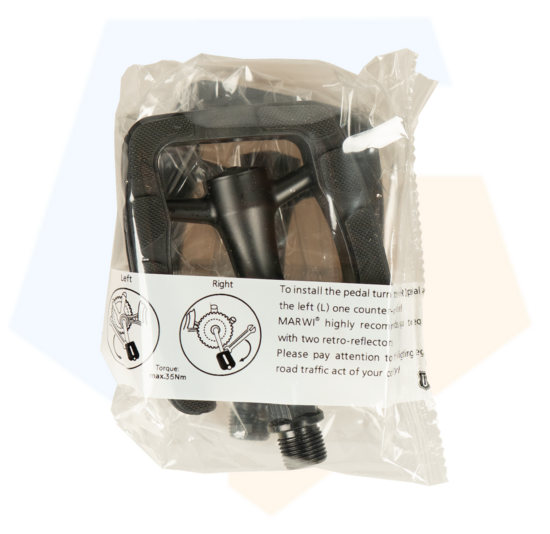 Union SP 823 Aluminium Fietspedalen - Anti Slip Pedalen - Zwart