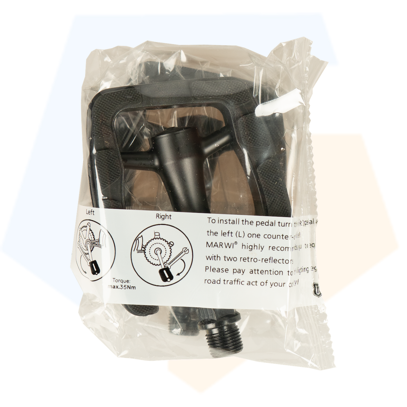 Union SP 823 Aluminium Fietspedalen - Anti Slip Pedalen - Zwart