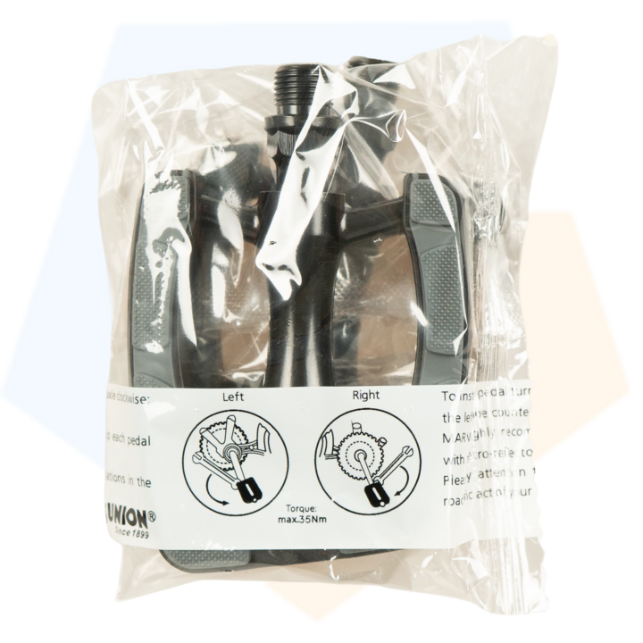 Union SP 823 Aluminium Fietspedalen - Anti Slip Pedalen - Grijs / Zwart