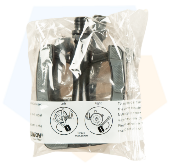 Union SP 823 Aluminium Fietspedalen - Anti Slip Pedalen - Grijs / Zwart