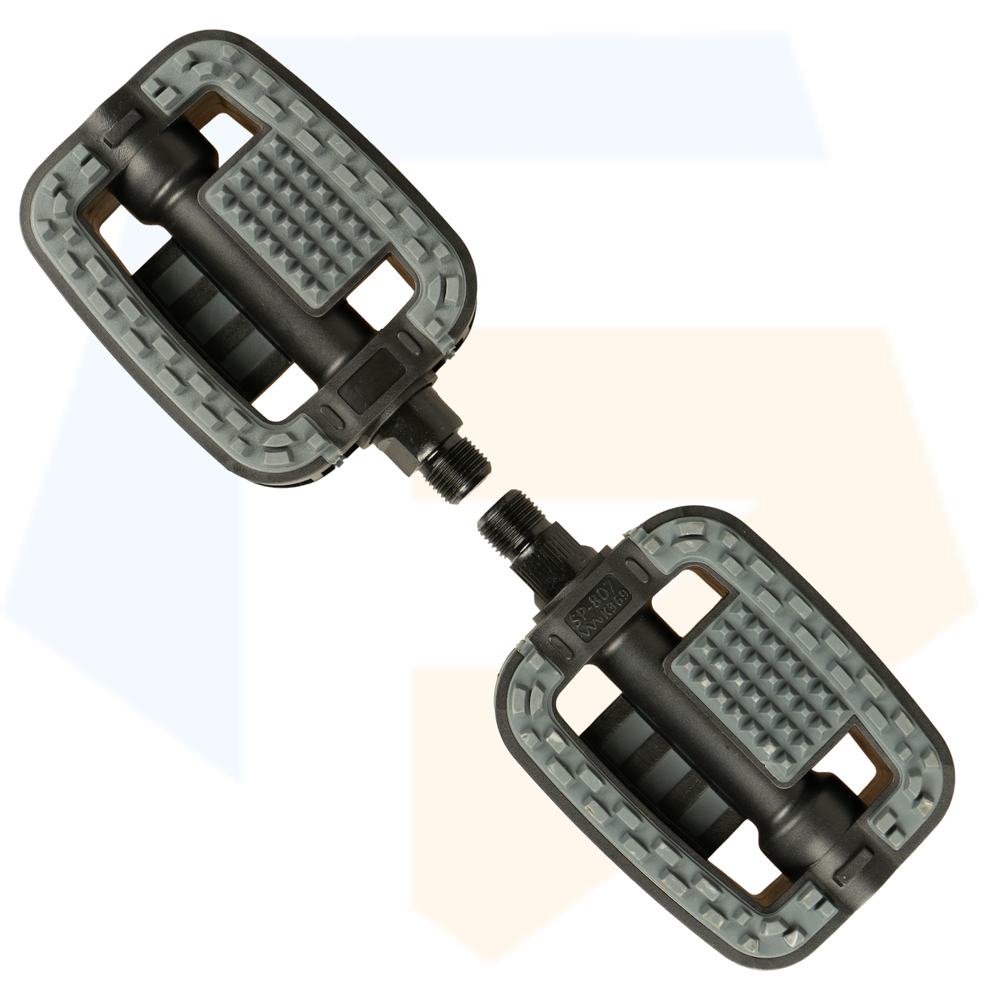 Union SP 807 Fietspedalen - Anti Slip Pedalen - Zwart / Grijs