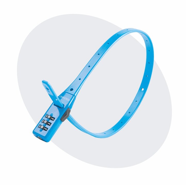 Voltano Accuslot Bagagedrager - Fietshelm / Tas Codeslot - Blauw - Reisslot