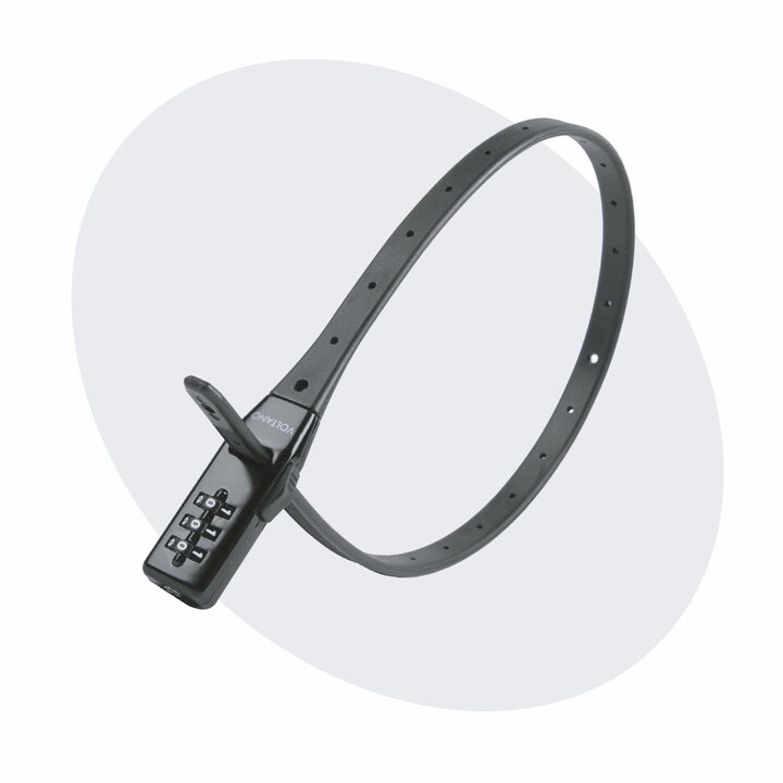 Voltano Accuslot Bagagedrager - Fietshelm / Tas Codeslot - Zwart - Reisslot