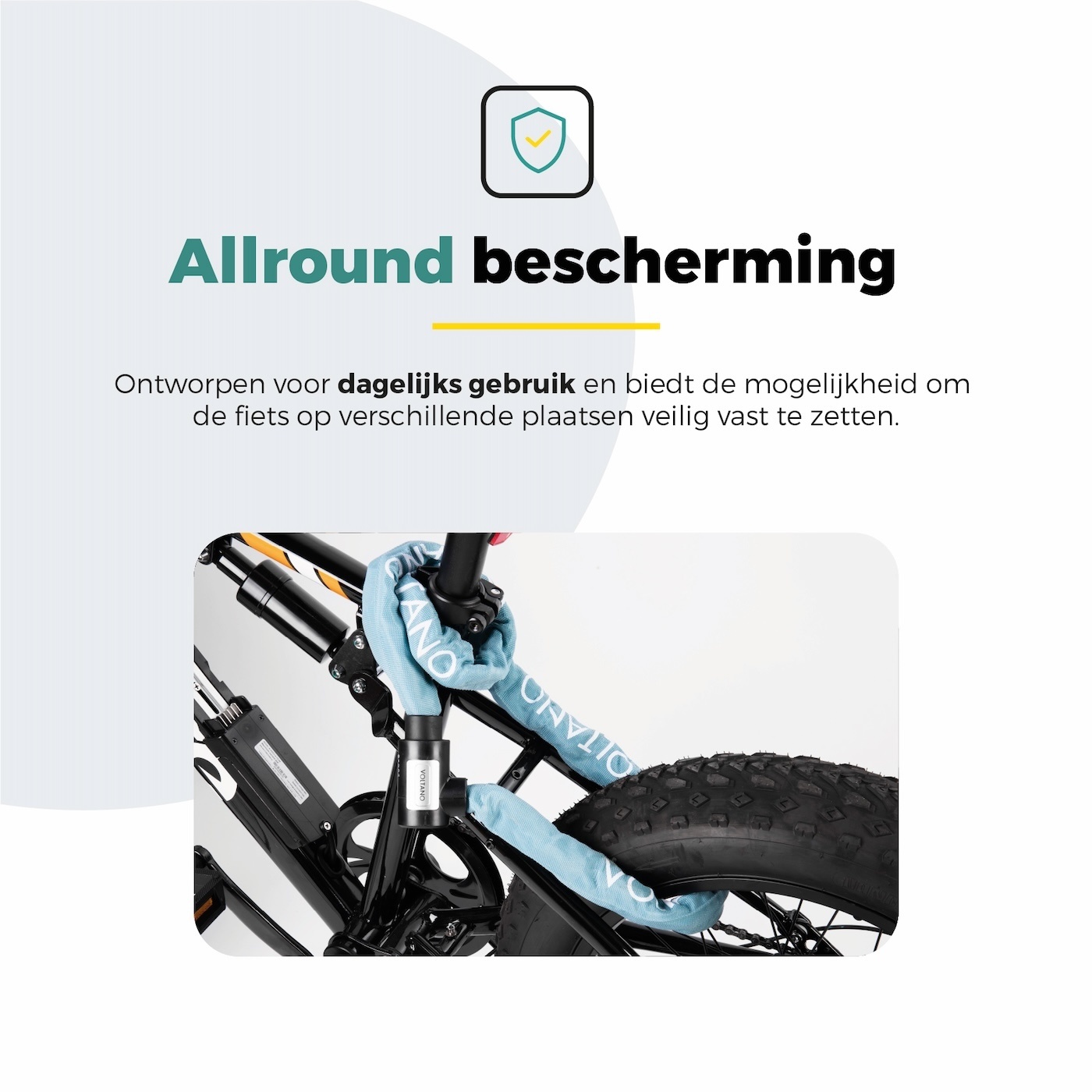 Voltano ART2 Kettingslot - Ice Blauw - 120 CM