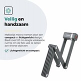 Voltano Vouwslot ART2 Pro - Zwart - 120 CM - Met Framehouder