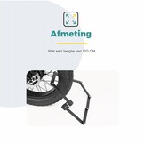 Voltano Vouwslot ART2 Pro - Zwart - 120 CM - Met Framehouder