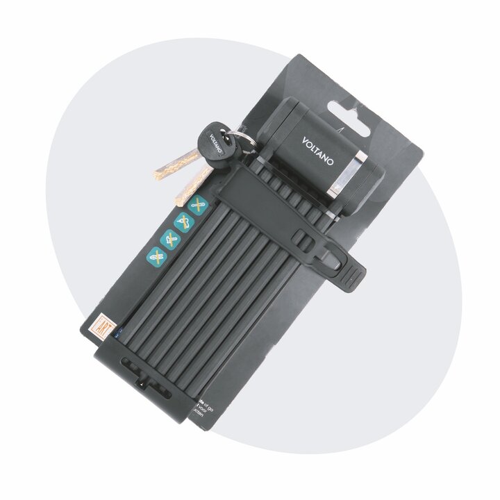 Voltano Vouwslot ART2 Pro - Zwart - 120 CM - Met Framehouder