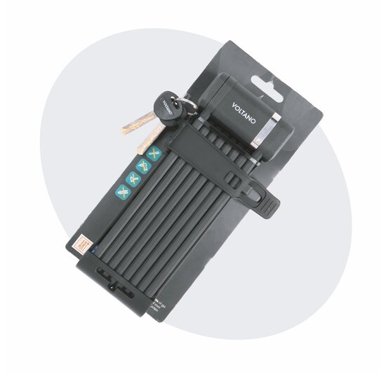 Voltano Vouwslot ART2 Pro - Zwart - 120 CM - Met Framehouder