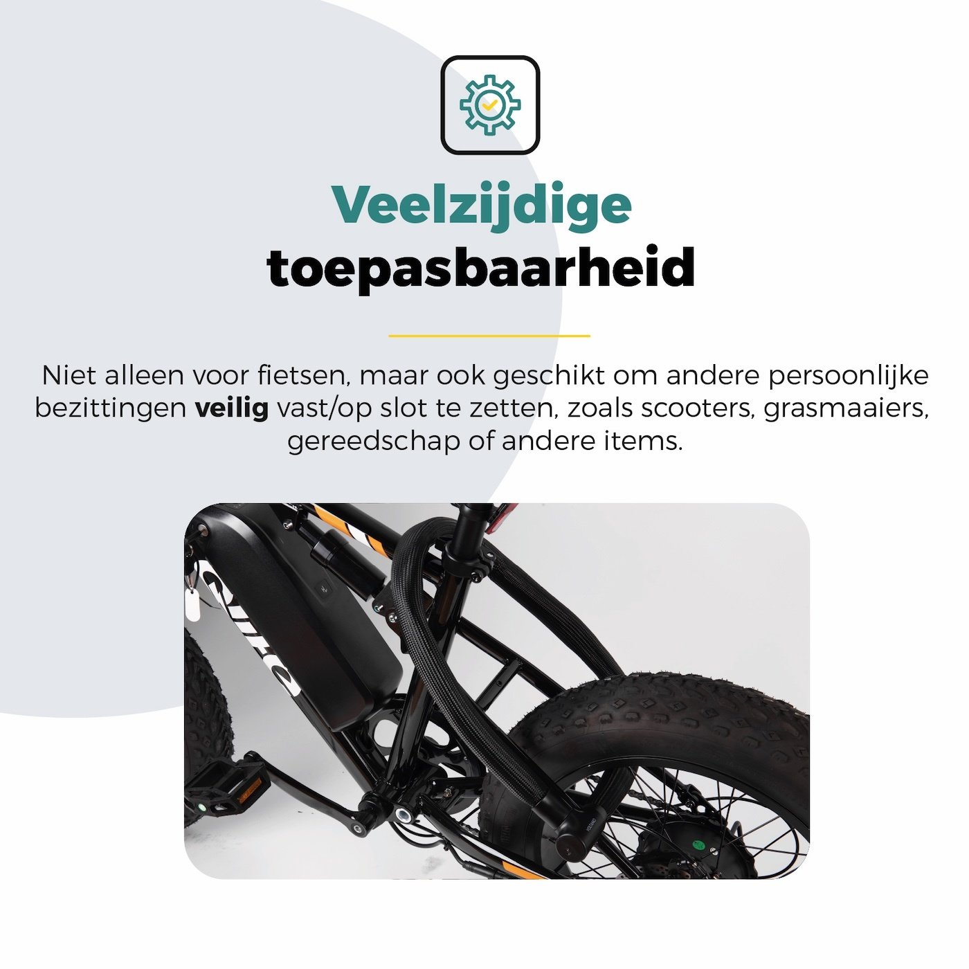 Voltano Flexilock Kettingslot - Zwart - 110 CM