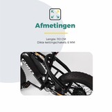 Voltano Flexilock Kettingslot - Zwart - 110 CM