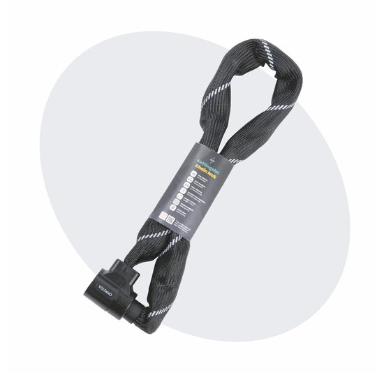 Voltano ART4 Kettingslot Solid - Zwart - 110 CM - Vaste Slotkop