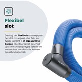 Voltano Flexilock Kettingslot - Blauw - 110 CM