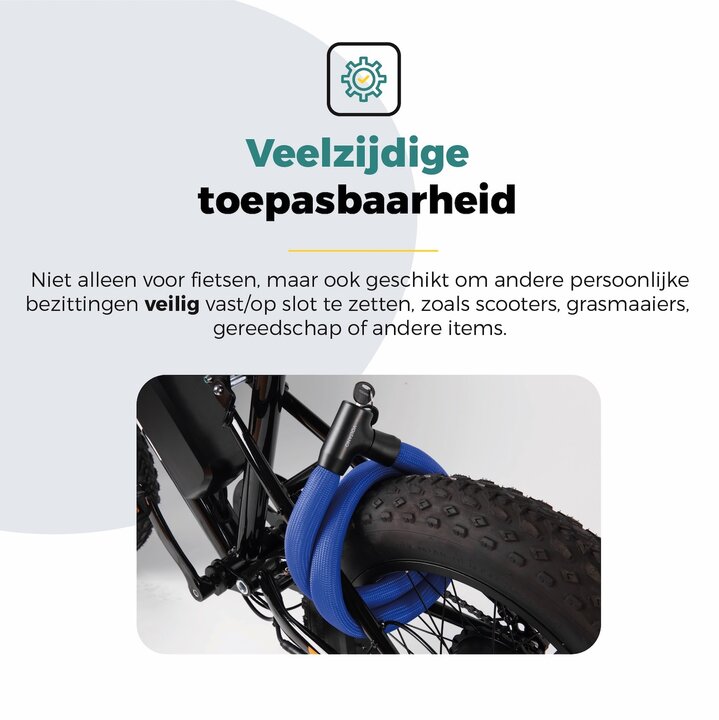 Voltano Flexilock Kettingslot - Blauw - 110 CM