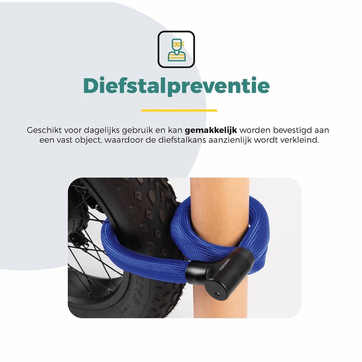 Voltano Flexilock Kettingslot - Blauw - 110 CM