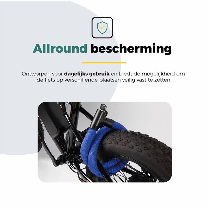 Voltano Flexilock Kettingslot - Blauw - 110 CM