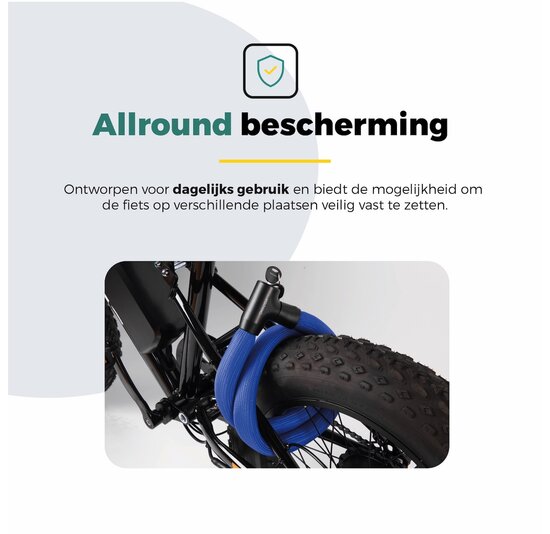 Voltano Flexilock Kettingslot - Blauw - 110 CM