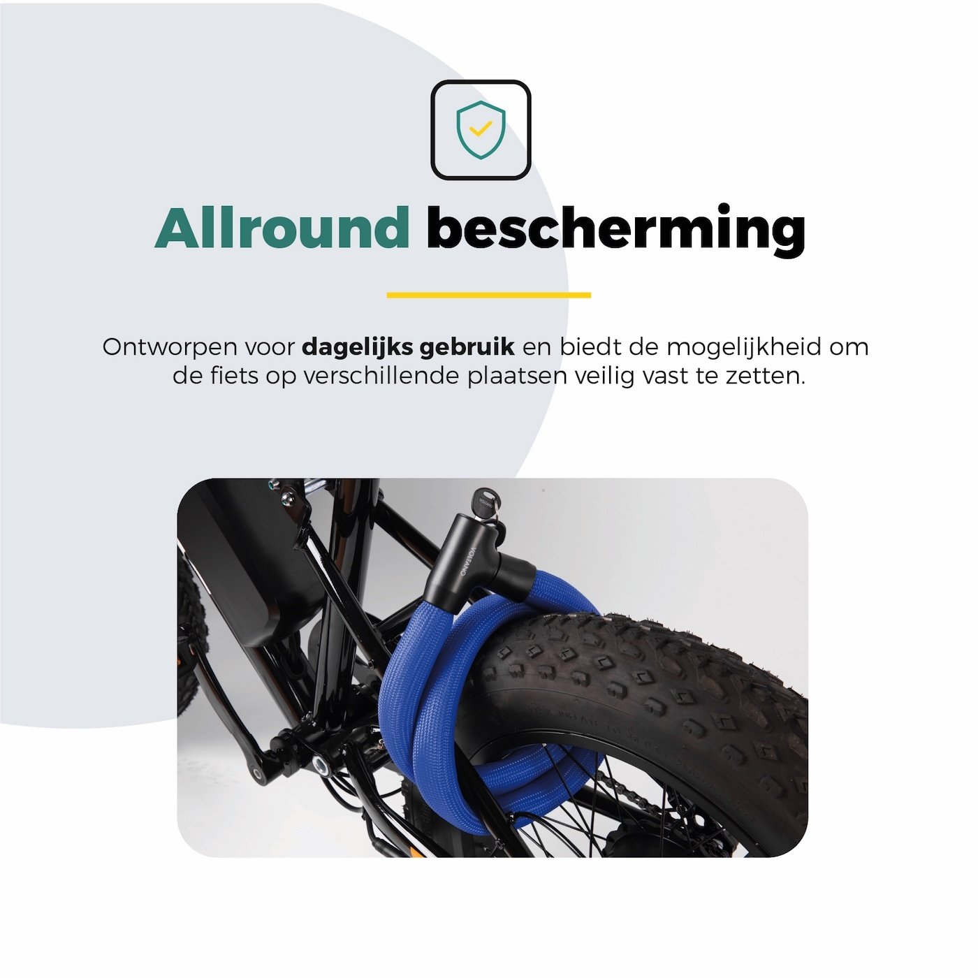 Voltano Flexilock Kettingslot - Blauw - 110 CM