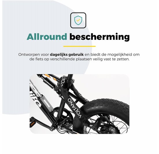 Voltano ART2 Kettingslot Pro - Zwart - 110 CM - ART 2 Slot