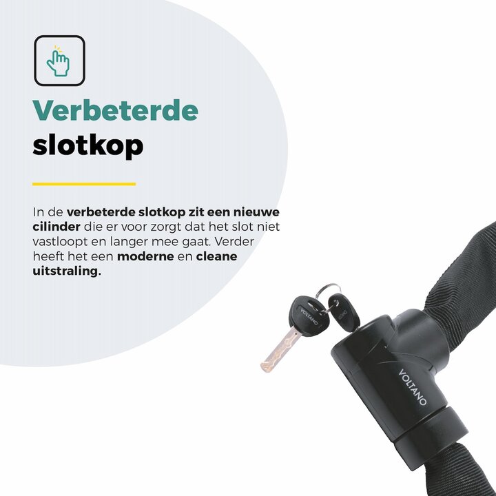 Voltano ART2 Kettingslot Pro - Zwart - 110 CM - ART 2 Slot