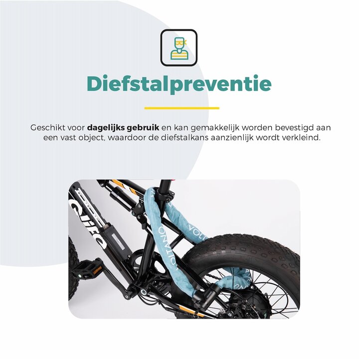 Voltano ART2 Kettingslot Pro - Ice Blauw - 110 CM - ART 2 Slot