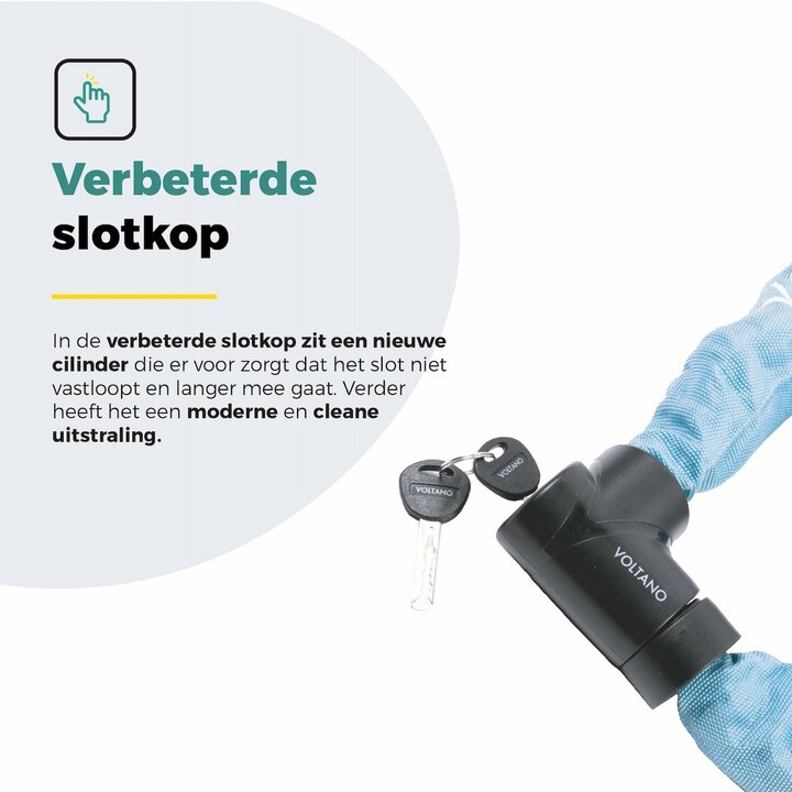 Voltano ART2 Kettingslot Pro - Ice Blauw - 110 CM - ART 2 Slot