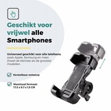 Voltano Strong Telefoonhouder Fiets - Zwart - Universeel