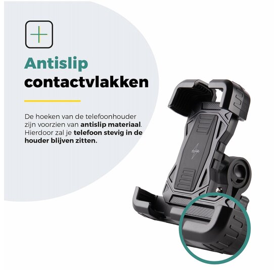 Voltano Strong Telefoonhouder Fiets - Zwart - Universeel