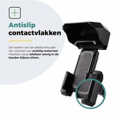 Voltano Protect Telefoonhouder Fiets - Zwart - Met Dakje Tegen Regen / Zon
