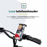 Voltano Slim Telefoonhouder Fiets - Zwart - Universeel