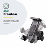 Voltano Slim Telefoonhouder Fiets - Zwart - Universeel