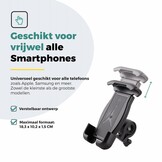 Voltano Classic Telefoonhouder Fiets - Zwart - Universeel