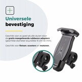 Voltano Classic Telefoonhouder Fiets - Zwart - Universeel