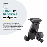 Voltano Classic Telefoonhouder Fiets - Zwart - Universeel