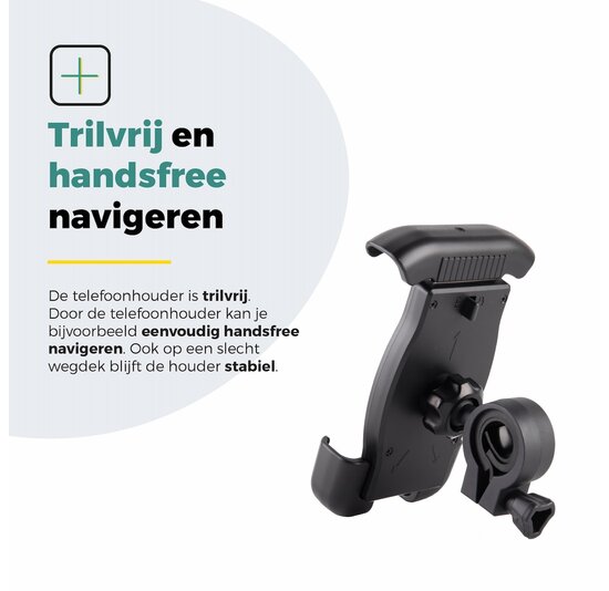Voltano Classic Telefoonhouder Fiets - Zwart - Universeel