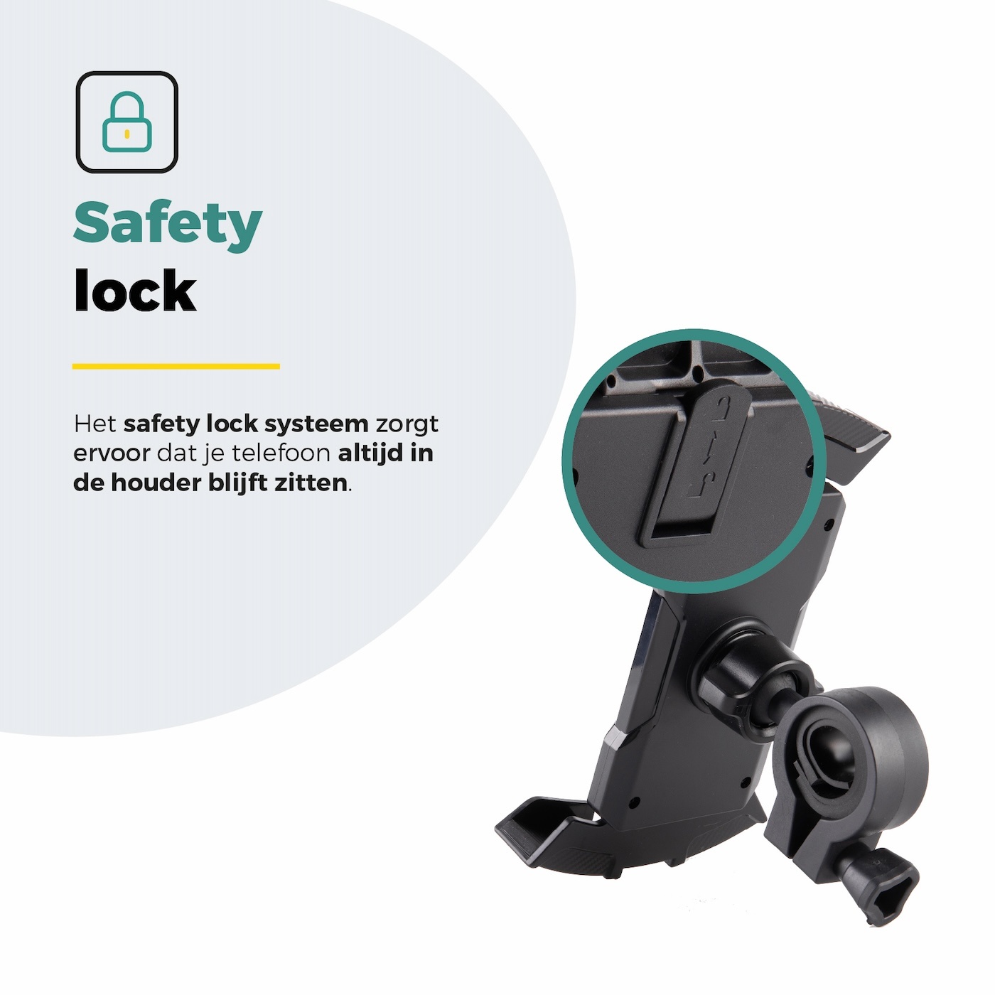 Voltano Future Telefoonhouder Fiets - Zwart - Universeel