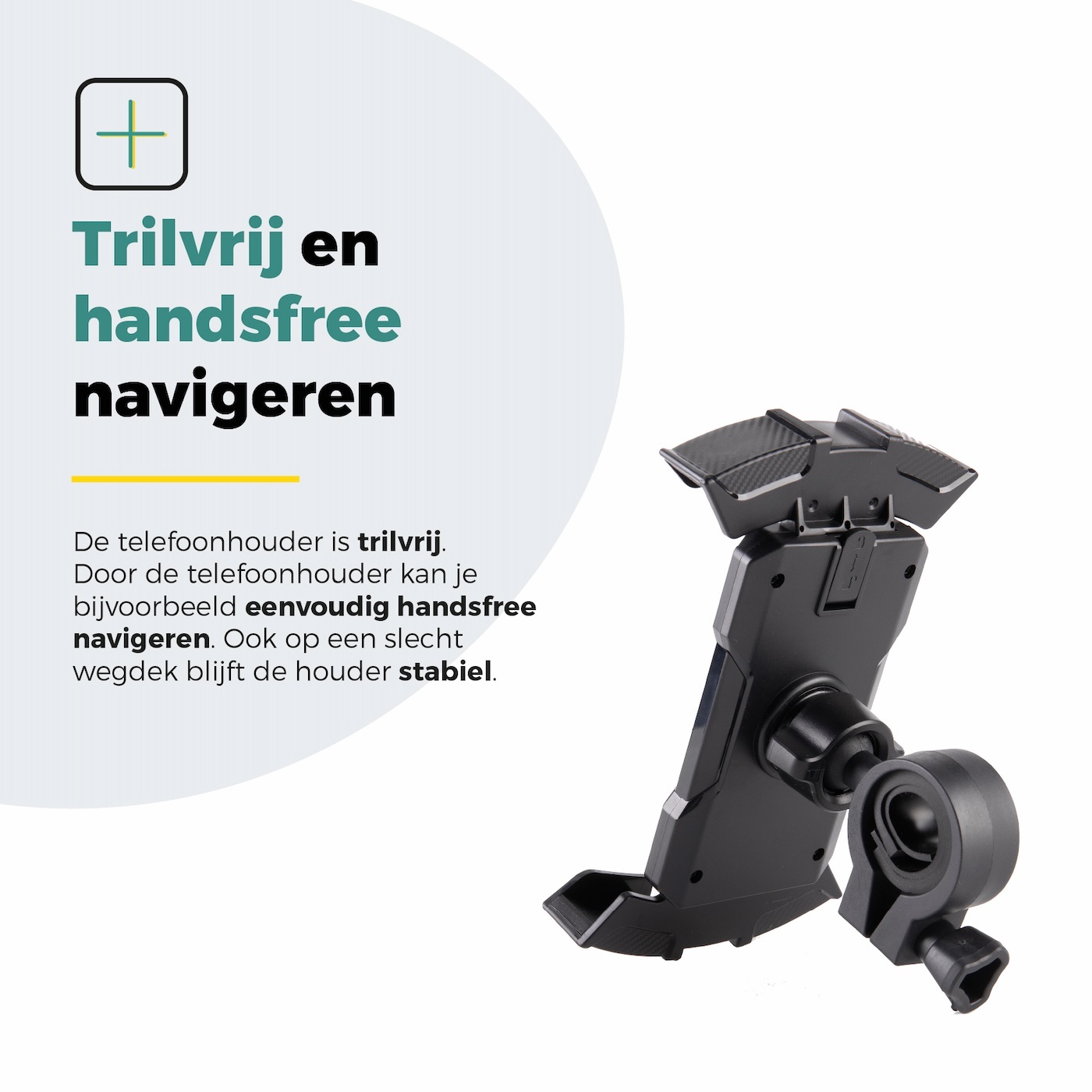 Voltano Future Telefoonhouder Fiets - Zwart - Universeel