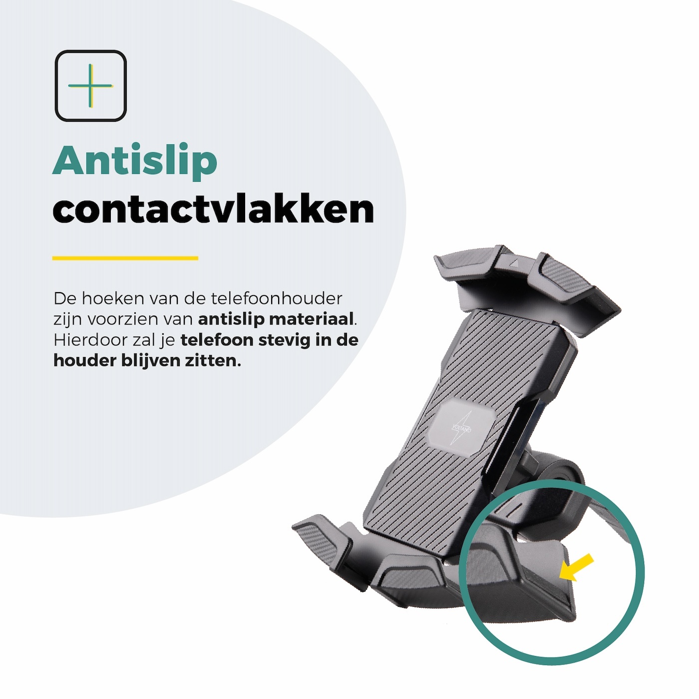 Voltano Future Telefoonhouder Fiets - Zwart - Universeel